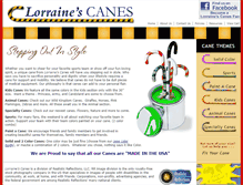 Tablet Screenshot of lorrainescanes.com